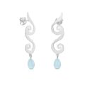 PENDIENTES PLATA MAR AZUL DE JOIDART